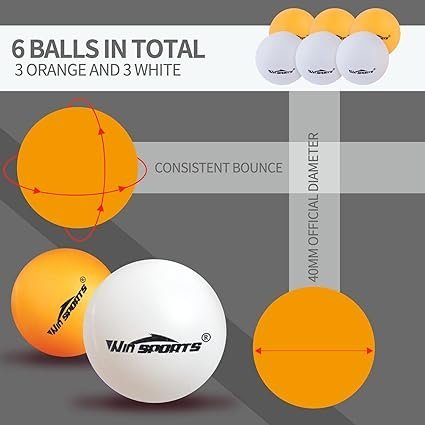 61jjxFMxesL._AC_SX425_.jpg Ping Pong Paddle Set Professional Table Tennis Racket Set with 6 Ping Pong Balls Ping Pong Paddles 4 Player Set Ping Pong Set Starter Kit