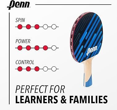 71cKIJrtXL._AC_SY355_.jpg Penn 2Player Table Tennis Paddle Set Includes Two 3.0 Paddles Three 3Star ping Pong Balls and Storage Pouch
