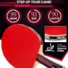 815FnH9BuxL._AC_SY550_.jpg Ping Pong Paddle Professional Racket Table Tennis Racket with Carrying Case