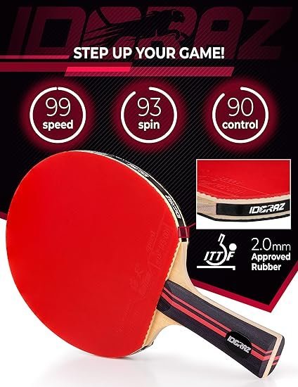 815FnH9BuxL._AC_SY550_.jpg Ping Pong Paddle Professional Racket Table Tennis Racket with Carrying Case