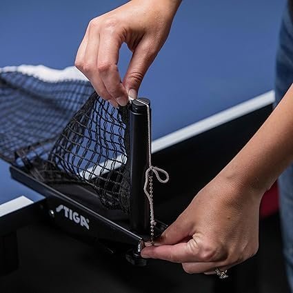 817pyzSnJjL._AC_SX425_.jpg STIGA Premium Clipper 72 Regulation Table Tennis Net and Post Sets Easy Set Up and Spring Activated Clip ping Pong net Set