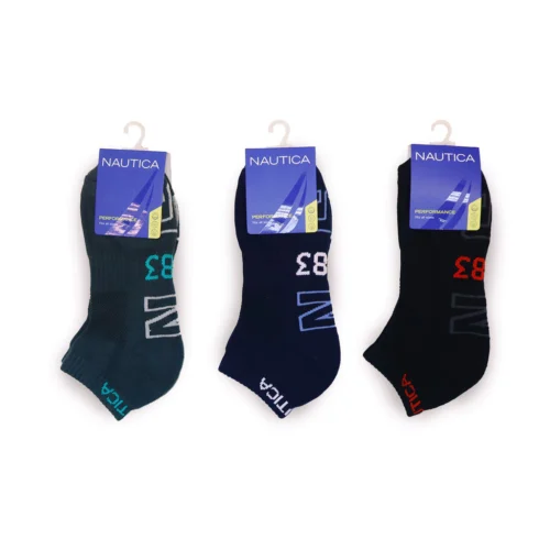 Nautica 3 Pair Sports Ankle Sport Socks