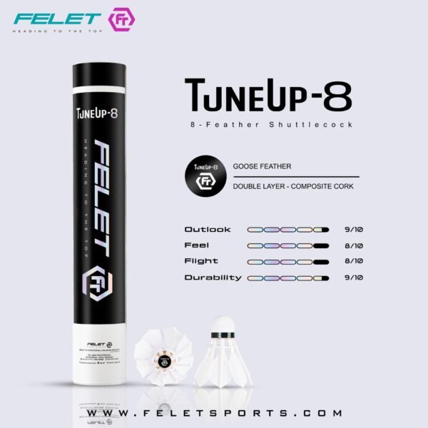 pehfacsi3ud0kmktpqzs FELET SHUTTLECOCKS TUNE UP 8 (8 FEATHERS SHUTTLECOCK)
